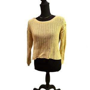 American Eagle Large Knit Cropped Sweater